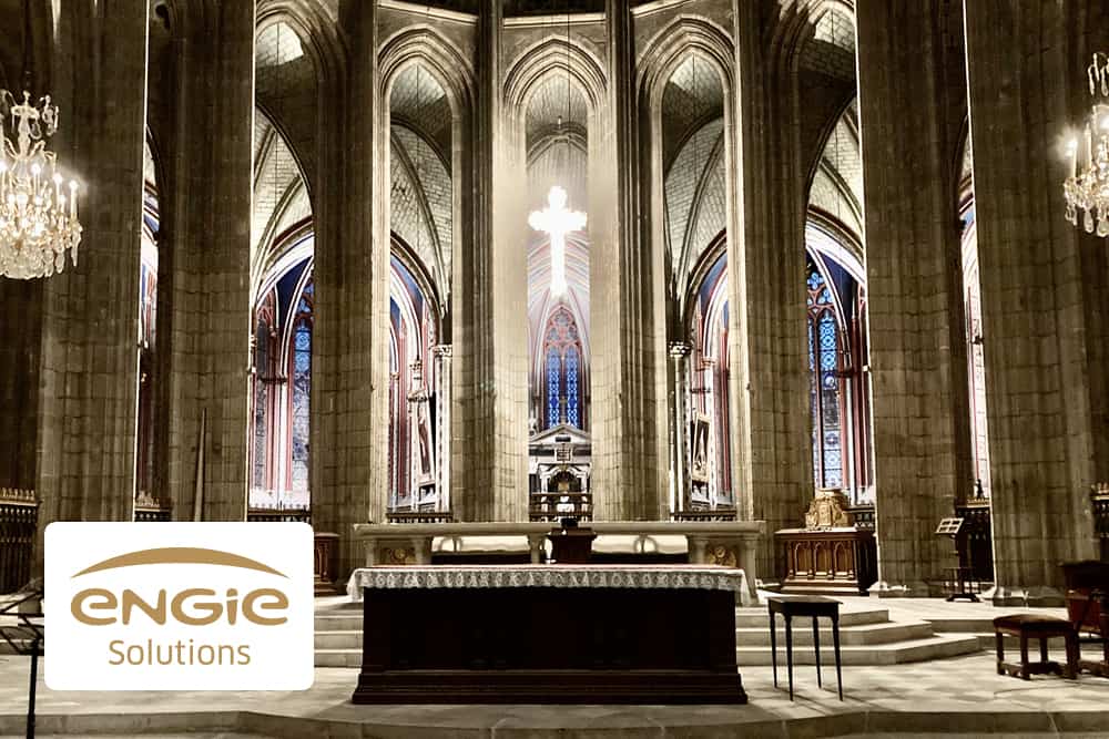 Inéo Centre met en lumière la Cathédrale Sainte Croix d’Orléans